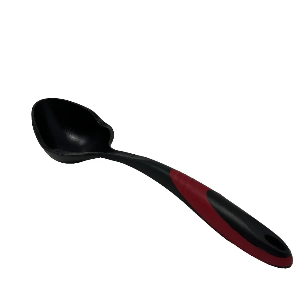 Vintage Tailor Made Black Red Nylon Plastic Spoon Ladle Made in USA